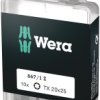 Zestaw końcówek do wkrętaka Torx l. elementów: 10 rozmiar: 25 mm Wera