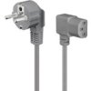 Obustronnie Kątowy Przewód Przyłączeniowy Zimnego Urządzenia, 2 M, Szary -...