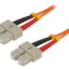 LOG-FP2SC05 Patch cord światłowodowy OM2 SC/UPC,z obu stron 5m LSZH