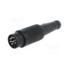 Wtyk DIN 8p 270st. na kabel metal / 611-0800