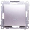 Simon 54 Łącznik Jednobiegunowy Z Podświetleniem Srebrny Mat Dw1al.01/43