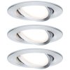 Paulmann 93487 Nova Flush Mount Light Set Aluminium LED 18W 3-Piece