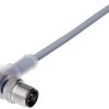 Sensor actuator cable, M12-cable plug, angled to open end, 3 pole, 5 m, PVC, gray, 4 A, 77 3627 0000 20003-0500
