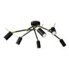Lampa Sufitowa Iris Black/Gold 6X Mini Gu10 Mlp7271 Milagro