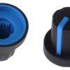 Pokrętło potencjometru oś: 6mm średnica: 16mm Wielowypustowe TPE/PP Czarny Sifam