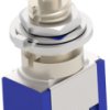 Pushbutton switch, 2 pole, natural, unlit , 3 A/125 VAC, mounting Ø 6.5 mm, 1977739-3