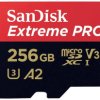 SanDisk SanDisk Extreme Pro - Flash-Speicherkarte (microSDXC-an-SD-Adapter inbegriffen) microSDXC 256 GB Class 10, UHS-I