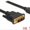 85583 Delock Cable DVI 18+1 male > HDMI-A male 1.5 m