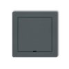 DECO Ramka pośrednia z zaślepką grafitowy mat 28DRPZ KARLIK