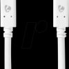 CCGW64750WT10 USB 3.1 cable, C connector > C connector, 1 m, white