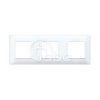 Ramka ozdobna Plana, 2+2+2M, White Technopolimer, 14644.01