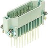 Pin contact insert, 16A, 25 pole, equipped, wire-wrap connection, with PE contact, 09210252601