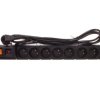 Przedłużacz przeciwprzepięciowy 8-gniazd z/u ACAR S8 FA RACK 19 3m czarny
