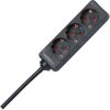Outlet strip, 3-way, 1.4 m, 16 A, black, 128615005