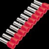 187513 Aderendhülse Bandware 1,5mm²x8mm, rot Riegel 50Stk. , Farbreihe