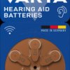 24607101416 Hearing aid battery, zinc air, 7.8x3.45 mm, Aid 312, pack of 6