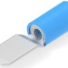 Faston plug, 6.35 x 0.81 mm, L 23.5 mm, insulated, straight, blue, 1.3-2.6 mm², AWG 16-14, 140971-2
