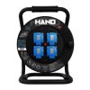Przedłużacz bębnowy linia HAND PRO 3x(2p+Z) +1x(USB-AUSB-C) IP44 16A H05RR-F 3x1,5 50m CZARNY