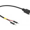 Delock Kabel zasilania Złącze męskie USB-A, Złącze męskie 2 pin. 0.20 m czarny 85401