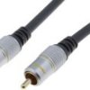 KAB05AUEX.18 Kabel cinchx1 [RCA] - cinchx1 [RCA] pojedynczy! długość 1.8m złocony - seria Exclusive