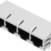 encitech RJJS-88-442-E9H-002 złącze żeńskie do wbudowania poziomego RJ45 encitech RJJS-88-442-E9H-002 3259-0010-06 złącz