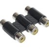 Przejście RCA 3xgniazdo RCA- 3xgniazdo RCA (łącznik)