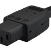 Wtyk zasilający IEC320 C13 złącze komputerowe (żeńskie) 2P+Z 230V 10A HQ na kabel do 8,0mm