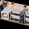EX-1594HMS-PL USB 2.0 4-port hub board with 15-kV ESD, managed