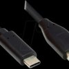 GC-M0119 USB 2.0 cable, C-male auf A-male, CU, black, 3 m