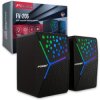 Głośniki Komputerowe FOREV LED FV-206 USB Jack, Czarne 2x 3W