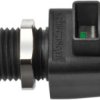 Quick pressure clamp, 12.5 mm, green, 300 V, 16 A, faston plug, nickel-plated, ESD 798 / GN