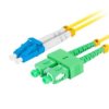 PATCHCORD ŚWIATŁOWODOWY SM LC/UPC-SC/APC DUPLEX 3.0MM LSZH G657A1 1M ŻÓŁTY LANBERG FO-LUSA-SD11-0010-YE