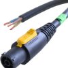 Connection cable, International, powerCON socket, straight on open end, H07RN-F3G1.5 mm², black, 1 m, NKPF-NC-B-1