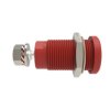Złącze bananowe Żeńskie Gwint M4 Czerwony Schutzinger rozmiar 4 mm 1 kV dc, 1.5 kV dc, 600V dc 32A Nikiel