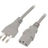 Kabel: 3X0,75Mm2, Cei 23-50 (L) Wtyk,Iec C13 Żeński, 1,8M Lt-319+501 H05vv-F...