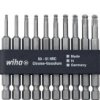 Wiha Zestaw bitów Professional 70 mm glówka kulista TORX 1/4 w listwie 10-cz. 7045BE9570 32804