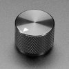 Anodized Aluminium Machined Knob - Black - 20mm Diameter