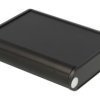 Obudowa; uniwersalna; HM1455B802BK; aluminium; 80mm; 71,7mm; 19mm; IP54; czarny; zaślepki poliwęglanowe; Hammond; RoHS
