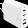 FIXCG120-3C1A-WH USB charger, 120 W, 5 - 20 V, 5 A, 3x USB-C, 1x USB-A, GaN, whit