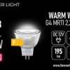 Żarówka LED G4 MR11 38 2.2W 195lm 3000K 12V szklana klasa F Forever Light