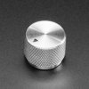 Adafruit Anodized Aluminum Machined Knob - Silver - 20mm Diameter