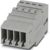 COMBI jack, push-in connection, 0.14-4.0 mm², 4 pole, 24 A, 6 kV, gray, 3000658