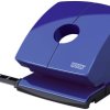 Dziurkacz biurowy B 230, do 30 kartek niebieski, z blokadą
