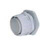 Łącznik do kanałów kablowych HellermannTyton gwint PG48 56mm Złącze proste Polipropylen IP54 Szary