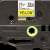 Labelling tape cartridge, 18 mm, tape yellow, font black, 8 m, TZE-FX641