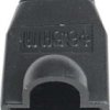 Osłona wtyku RJ45 8P8C gumowa - czarna 10szt