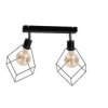 Spot loftowy 2xE27 RUBEN BLACK