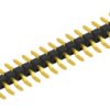 Pin header, 20 pole, pitch 2.54 mm, straight, black, 10080447