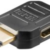 Adapter HDMI™, pozłacany - Wersja kolorystyczna Czarny