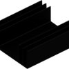 Extruded heatsink, (L x W x H) 75 x 65 x 24 mm, 3.75 to 2.3 K/W, black anodized, 10019498